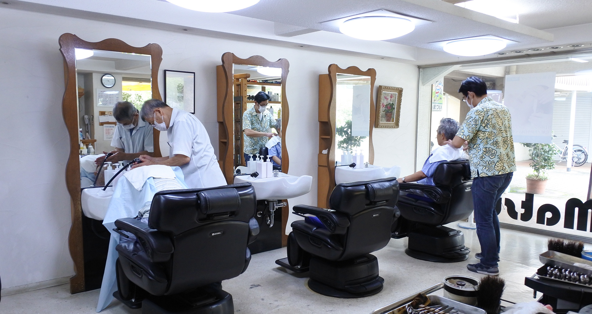 北千里の散髪屋 理容室ヘアーサロンマツイでは育毛相談 女性のお顔剃りもおこなっています